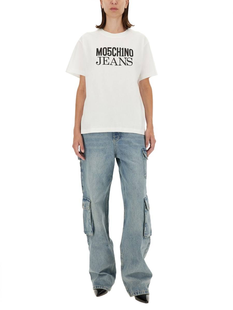 MOSCHINO JEANS T-SHIRT CON LOGO Prezzo Ridotto