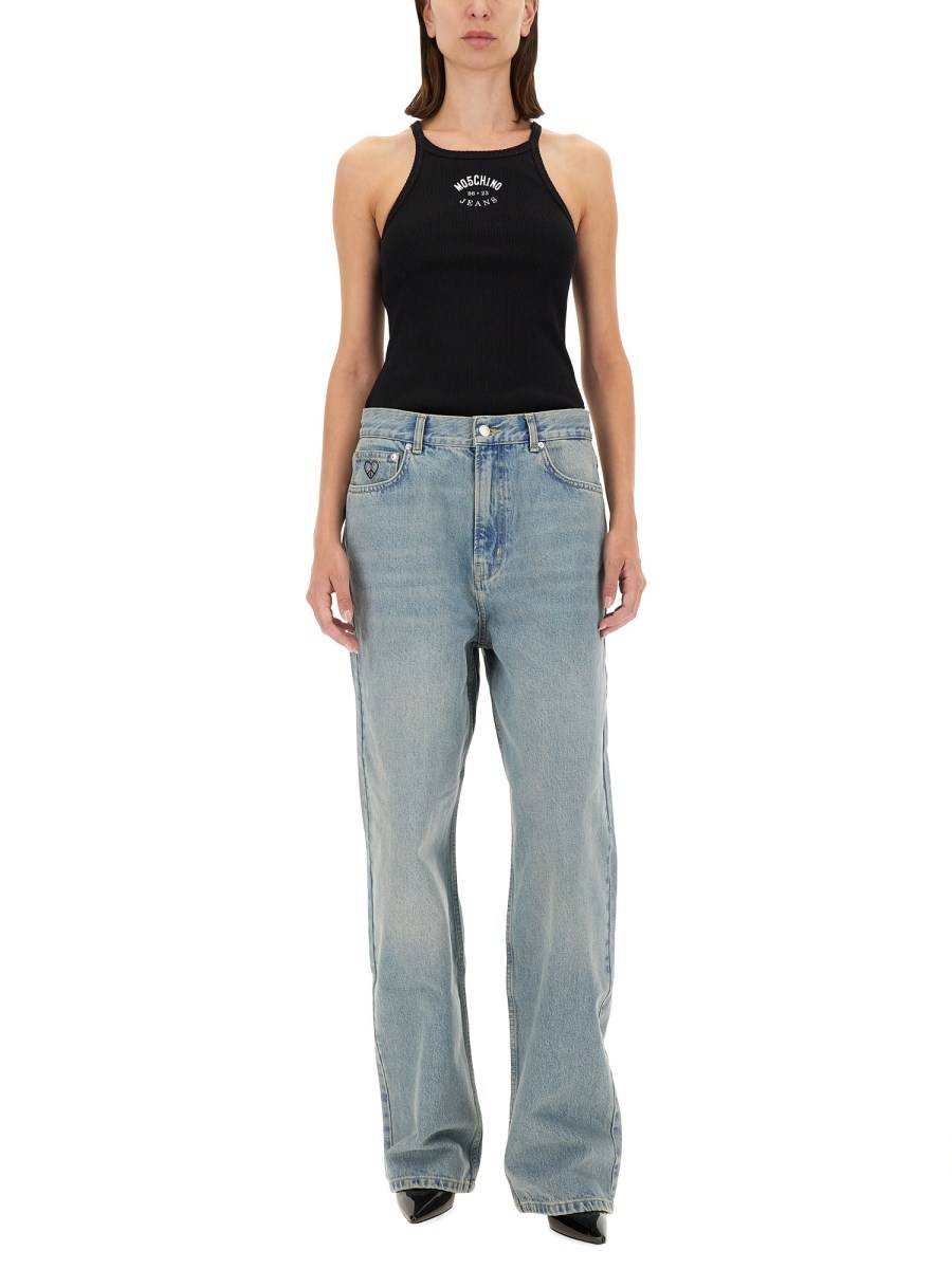 MOSCHINO JEANS TANK TOP CON LOGO Presa