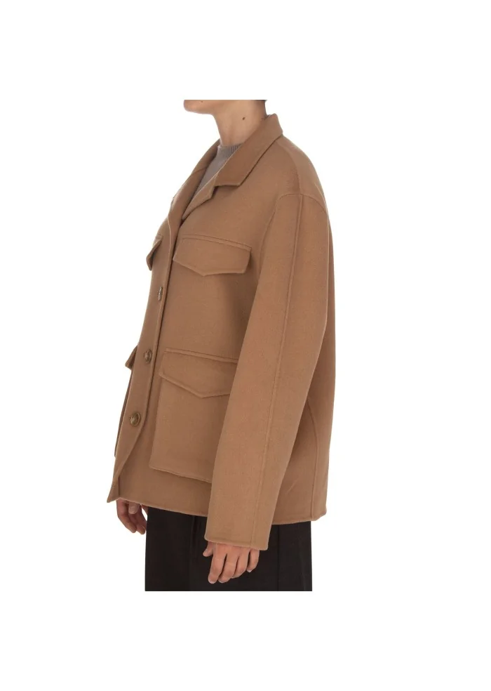 SEMICOUTURE | CAPPOTTO TASCHE MARRONE Offerta Giorno del Papà