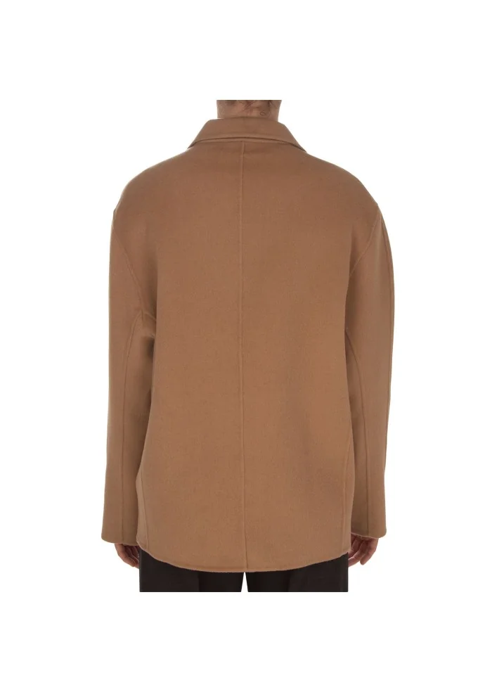 SEMICOUTURE | CAPPOTTO TASCHE MARRONE Offerta Giorno del Papà