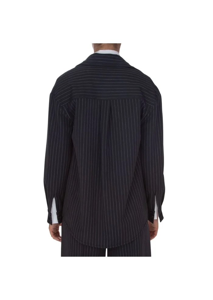 KARTIKA | CAMICIA RIGHE TASCHINA BLU Offerta settimanale