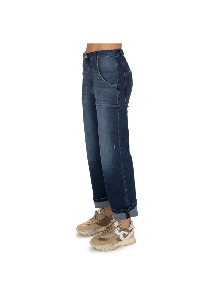 NOUMENO CONCEPT | JEANS VITA ELASTICA BLU Fino al 60% di sconto