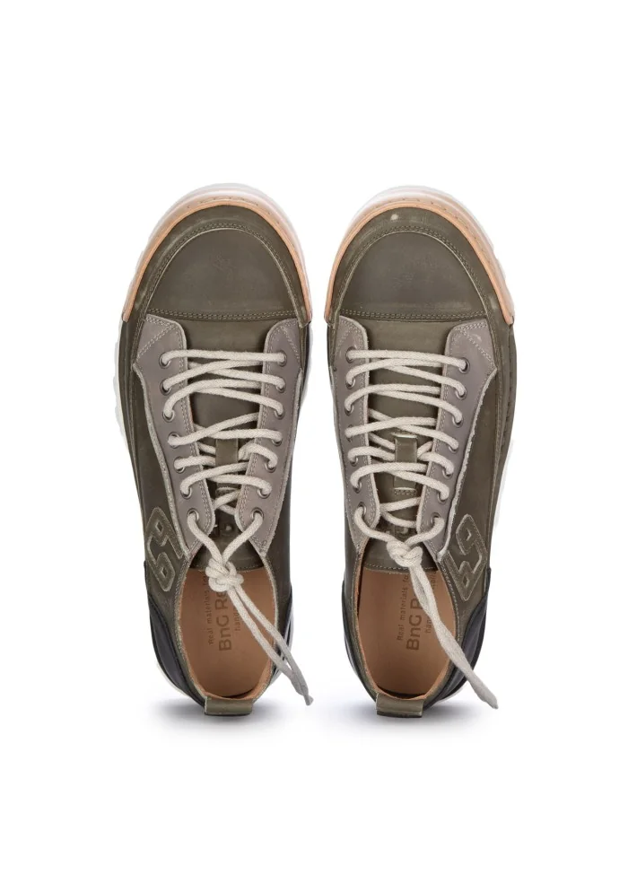 BNG REAL SHOES | SNEAKERS LA PATCH MILITARE VERDE Discount Store per i nuovi prodotti