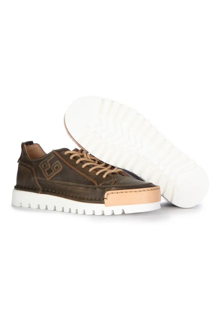 BNG REAL SHOES | SNEAKERS LA MILITARE NOCE MARRONE Super sconto