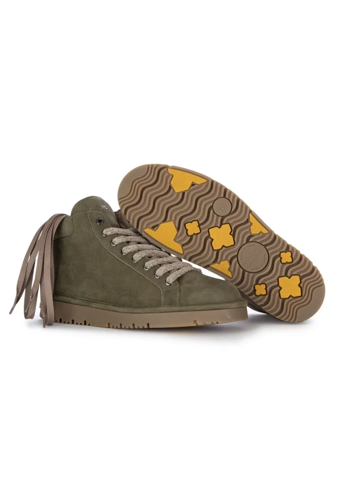 PANCHIC | SNEAKERS ALTE PELLE VERDE Officina