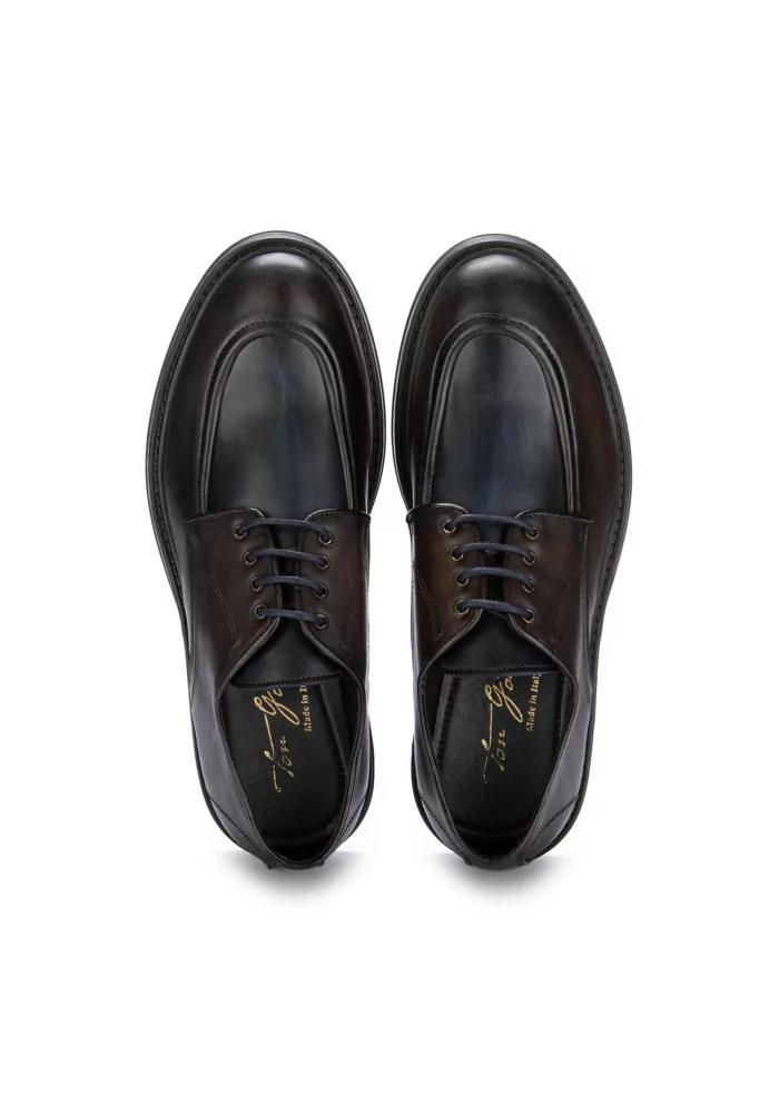 TON GOUT | SCARPE ALLACCIATE MAGICA MARRONE BLU Spedizione Gratuita