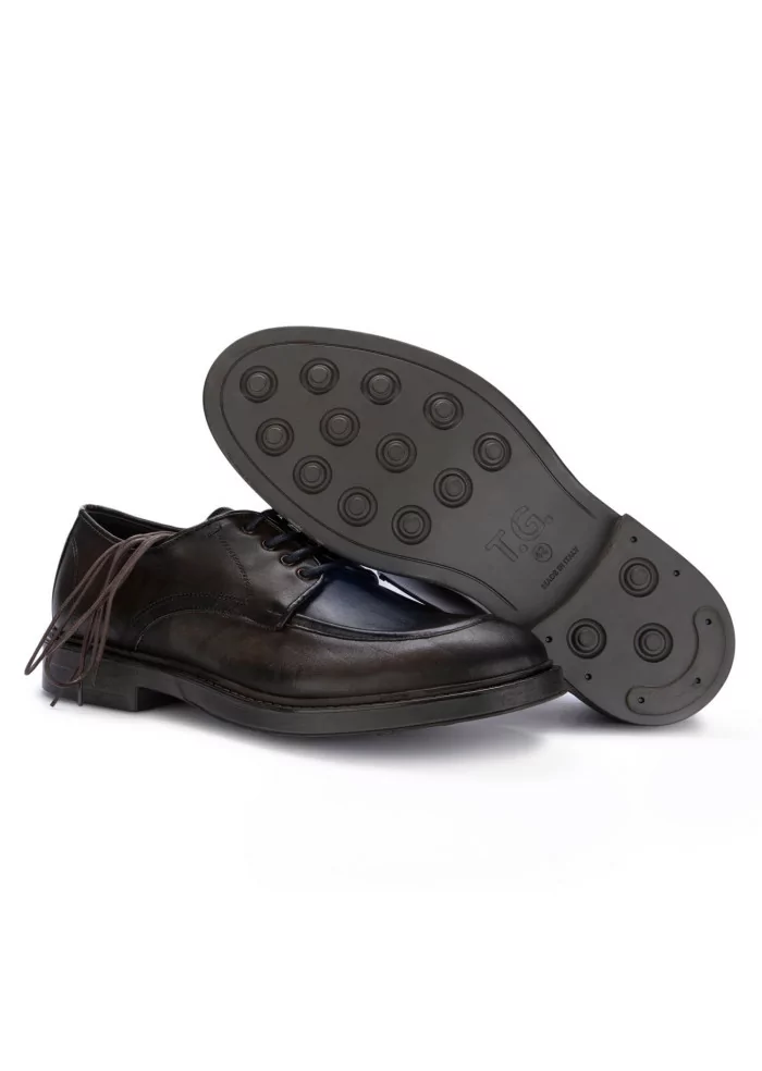 TON GOUT | SCARPE ALLACCIATE MAGICA MARRONE BLU Spedizione Gratuita