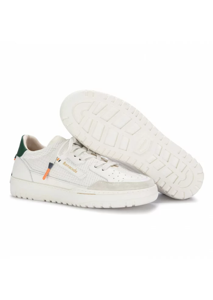 BARRACUDA | SNEAKERS EARVING PELLE BIANCO MARMO Qualità Garantita