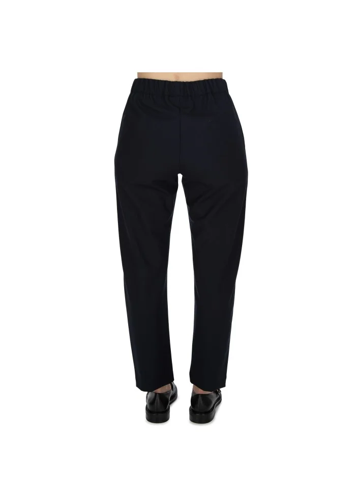 SEMICOUTURE | PANTALONI VITA ELASTICIZZATA BLU Economico