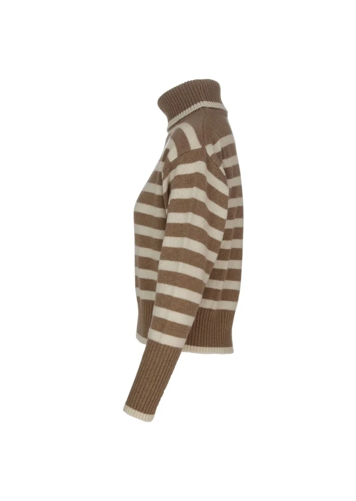 SEMICOUTURE | MAGLIONE A RIGHE MARRONE BEIGE Hotsell