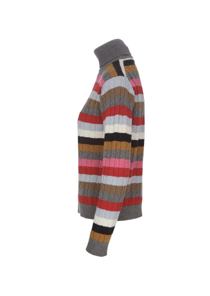 SEMICOUTURE | MAGLIONE DOLCEVITA LANA MULTICOLORE Vendita Economica
