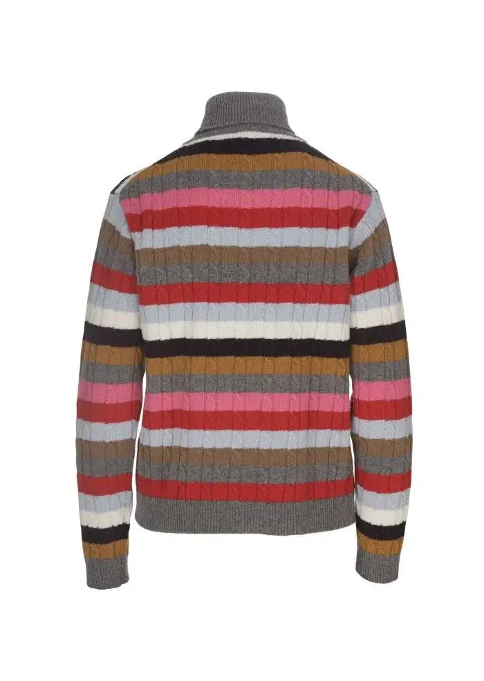SEMICOUTURE | MAGLIONE DOLCEVITA LANA MULTICOLORE Vendita Economica