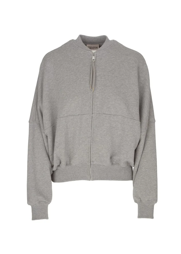 SEMICOUTURE | FELPA CON ZIP GRIGIO I Più Venduti