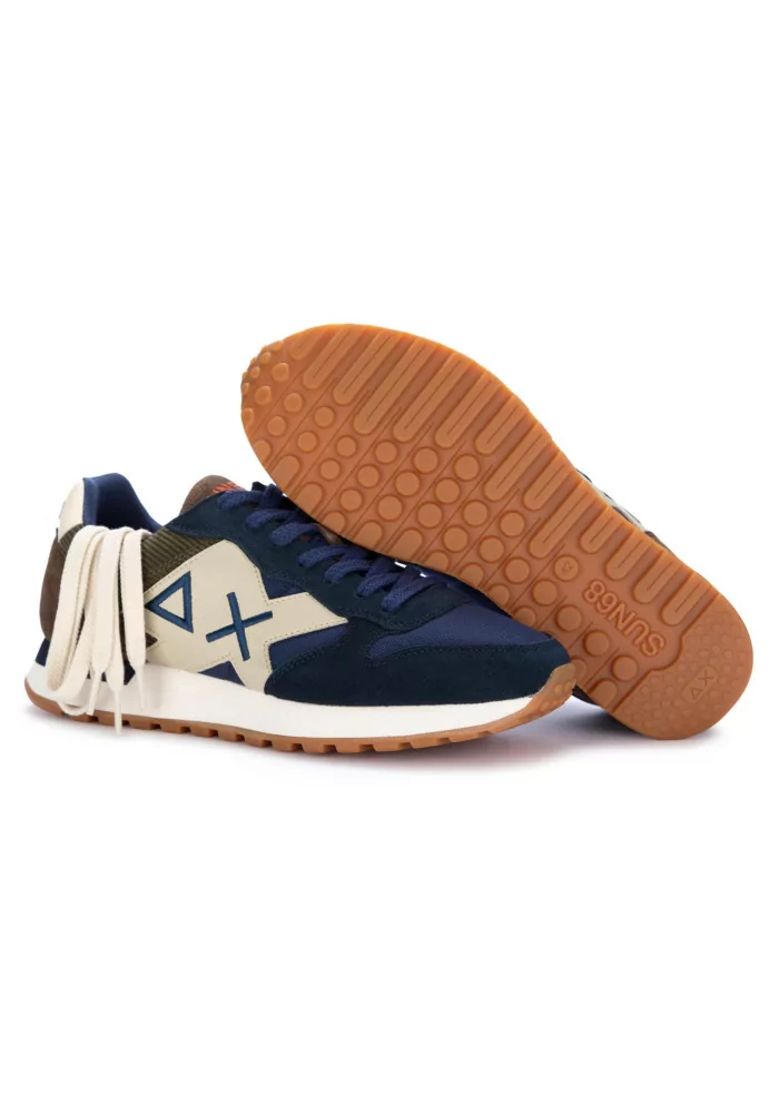 SUN68 | SNEAKERS JAKI WINTER CAMOSCIO NYLON BLU SCURO Negozio online di fabbrica