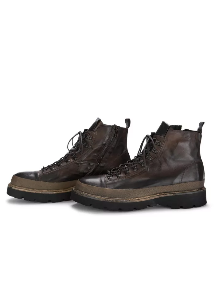 PAWELK'S | SCARPONCINI CRUST PELLE MARRONE SCURO Offerta speciale