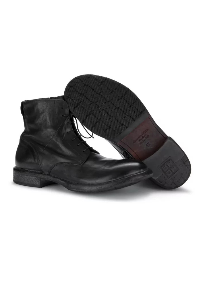 MOMA | STIVALI TRONCHETTO PELLE CUSNA NERO Flash Sale
