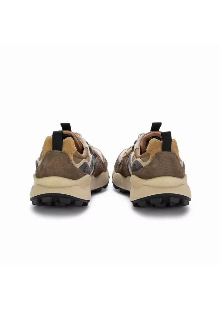 FLOWER MOUNTAIN | SNEAKERS YAMANO 3 CAMOSCIO NYLON MARRONE Shopping online