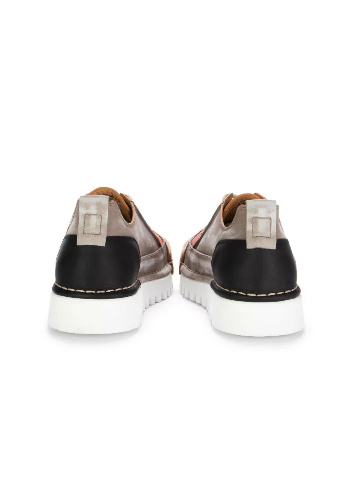 BNG REAL SHOES | SNEAKERS LA PATCH PELLE GRIGIO TORTORA Offerta esclusiva