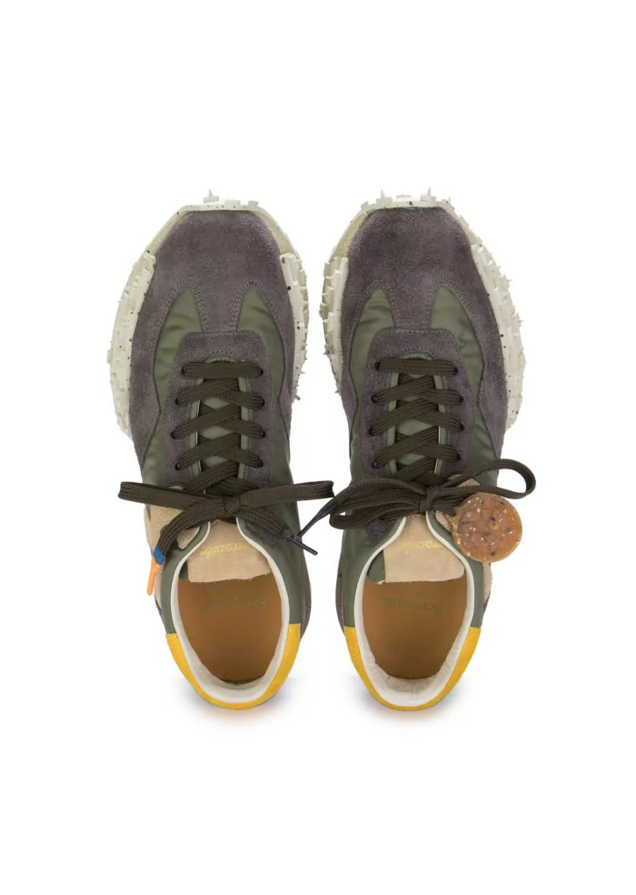 BARRACUDA | SNEAKERS CAMOSCIO NYLON GRIGIO VERDE Offerta natalizia