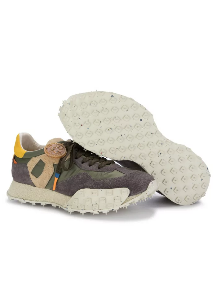 BARRACUDA | SNEAKERS CAMOSCIO NYLON GRIGIO VERDE Offerta natalizia