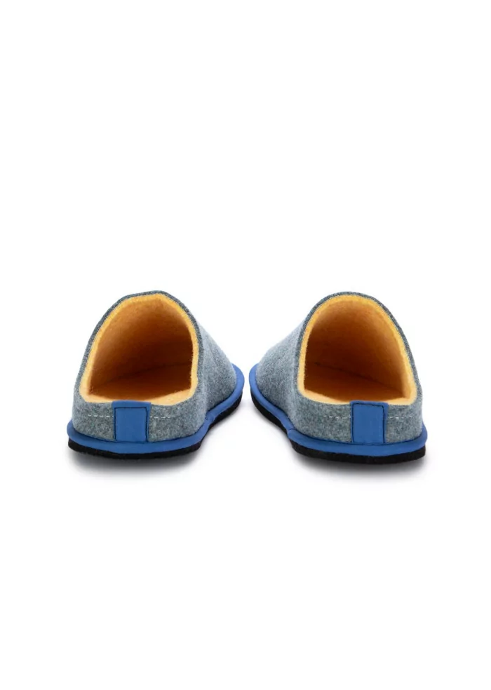 LÖWENWEISS | PANTOFOLE FELTRO DI LANA BLU GIALLO Offerta Pasqua