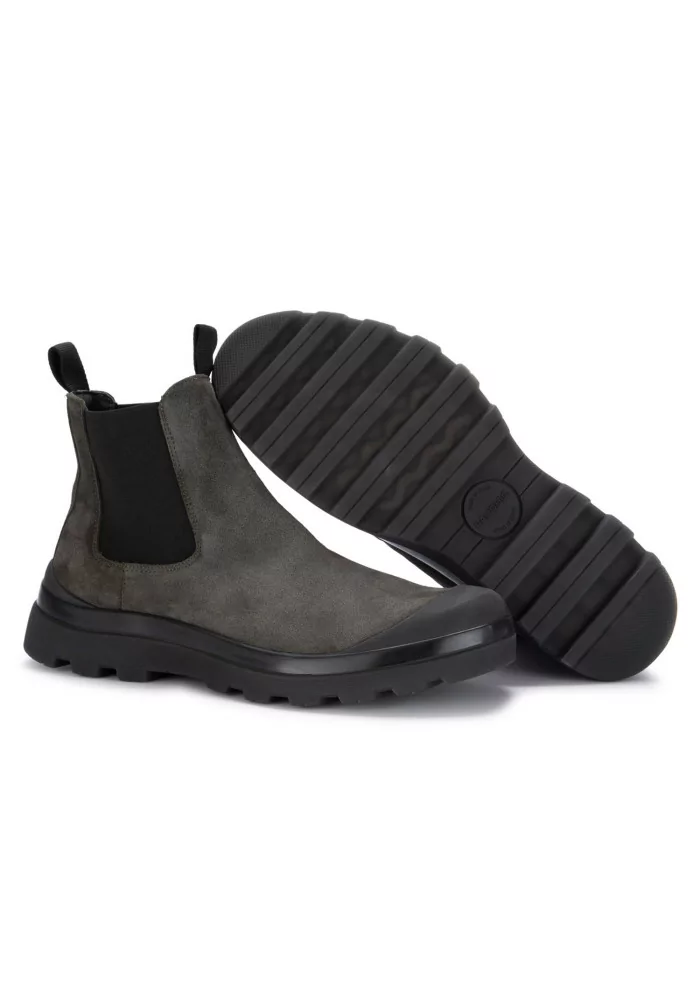 PANCHIC | STIVALETTI CHELSEA CAMOSCIO GRIGIO SCURO Offerta San Valentino
