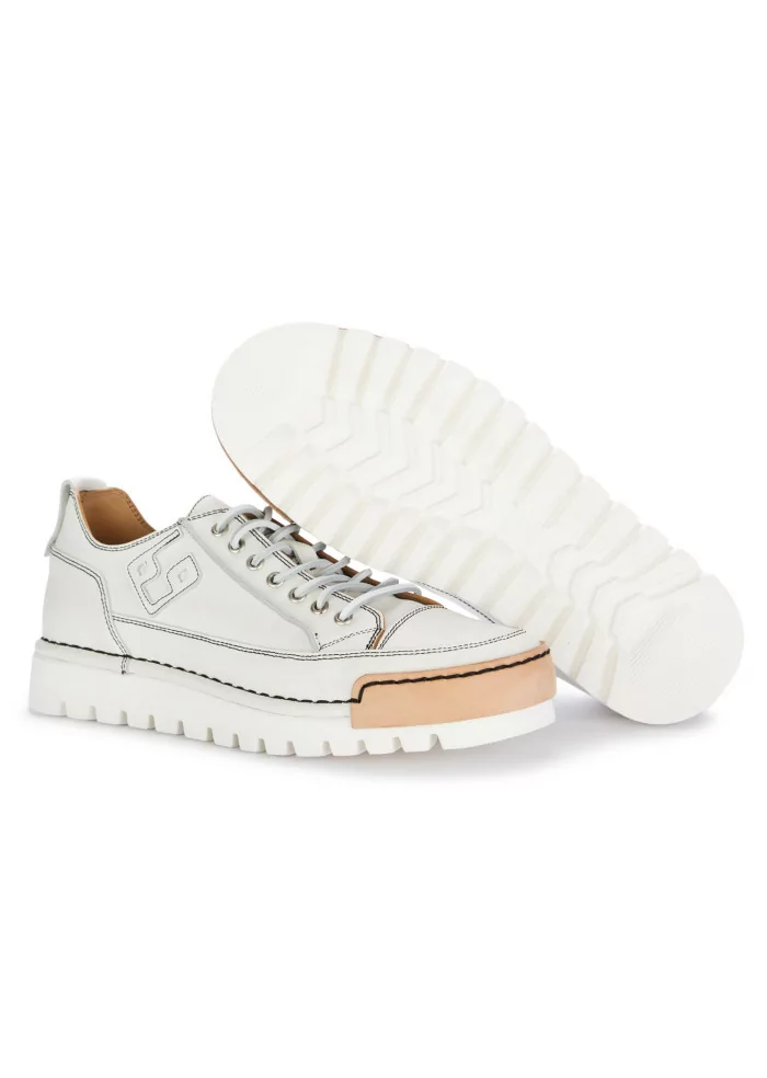 BNG REAL SHOES | SNEAKERS LA VINTAGE PELLE BIANCO Offerta Anniversario