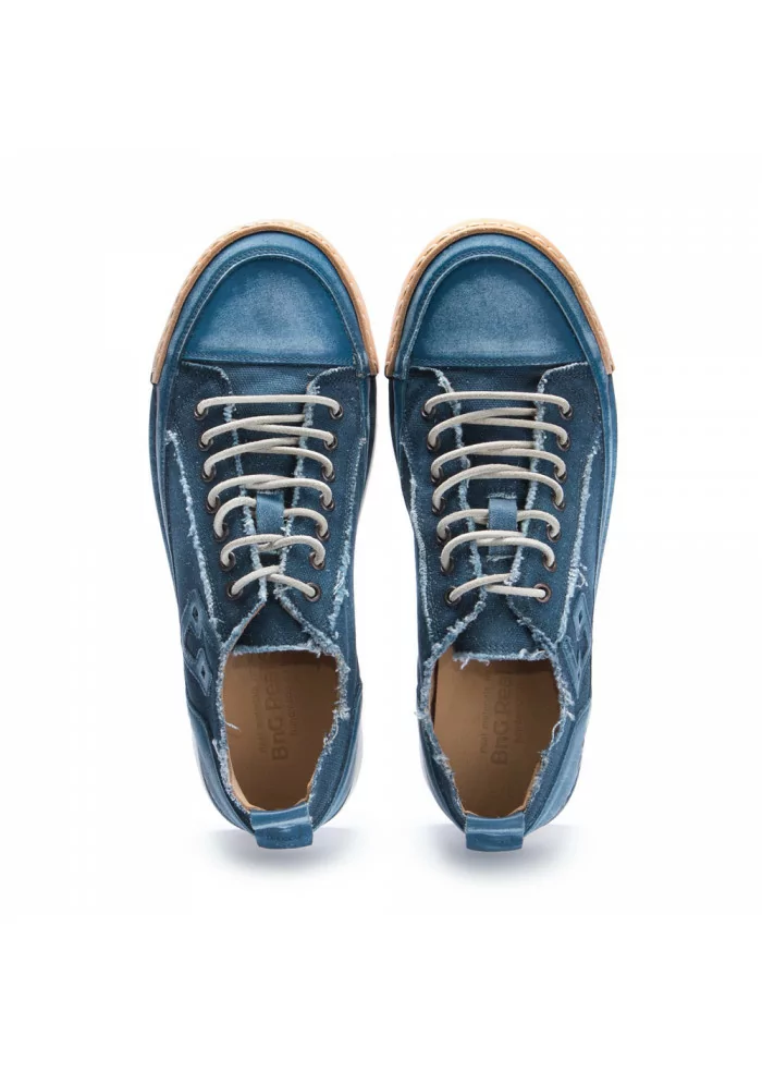 BNG REAL SHOES | SNEAKERS "LA JEANS" CANVAS BLU Latest fashion
