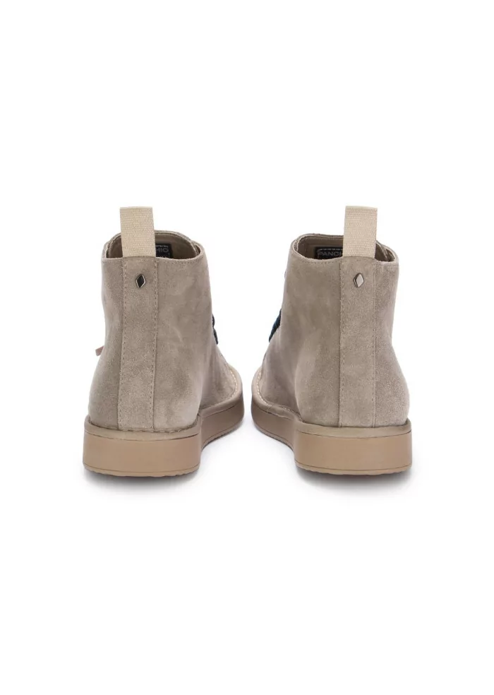 PANCHIC | TRONCHETTI CAMOSCIO GRIGIO CHIARO LACCI BLU Lightning offer