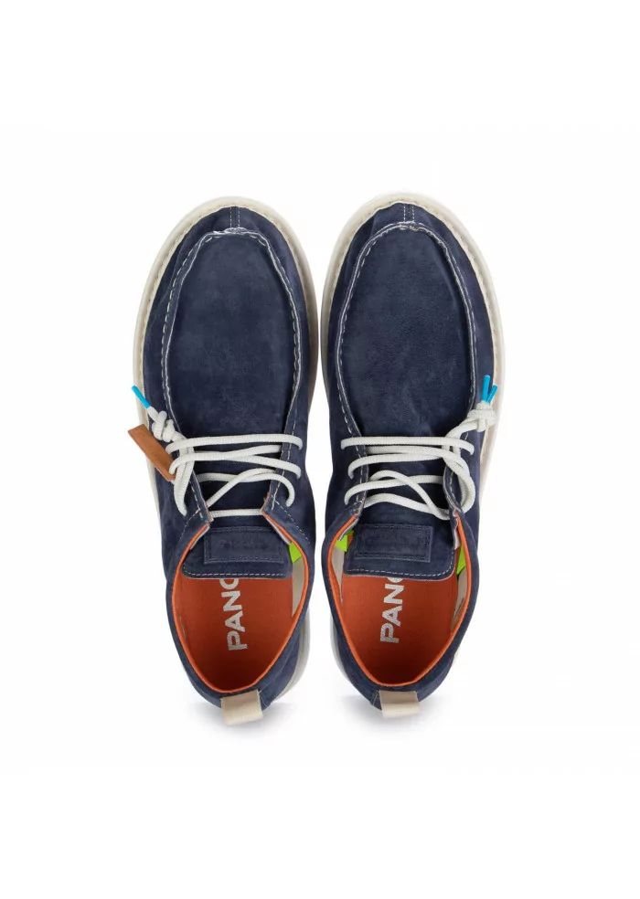 PANCHIC | SCARPE ALLACCIATE CAMOSCIO BLU Comprane uno, ottenene uno gratis