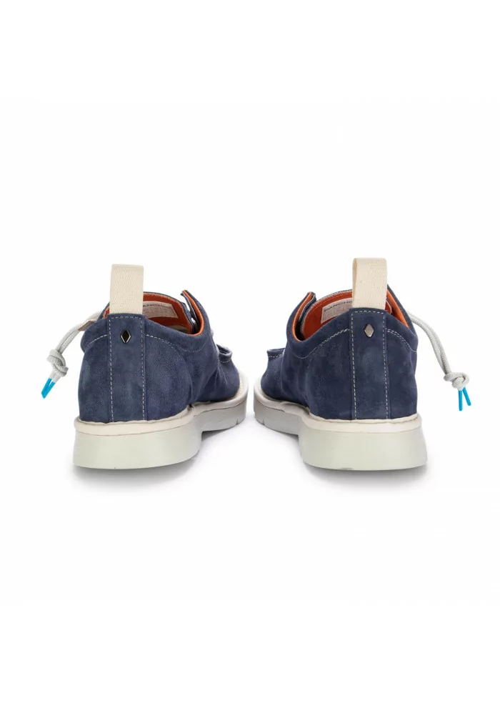 PANCHIC | SCARPE ALLACCIATE CAMOSCIO BLU Comprane uno, ottenene uno gratis