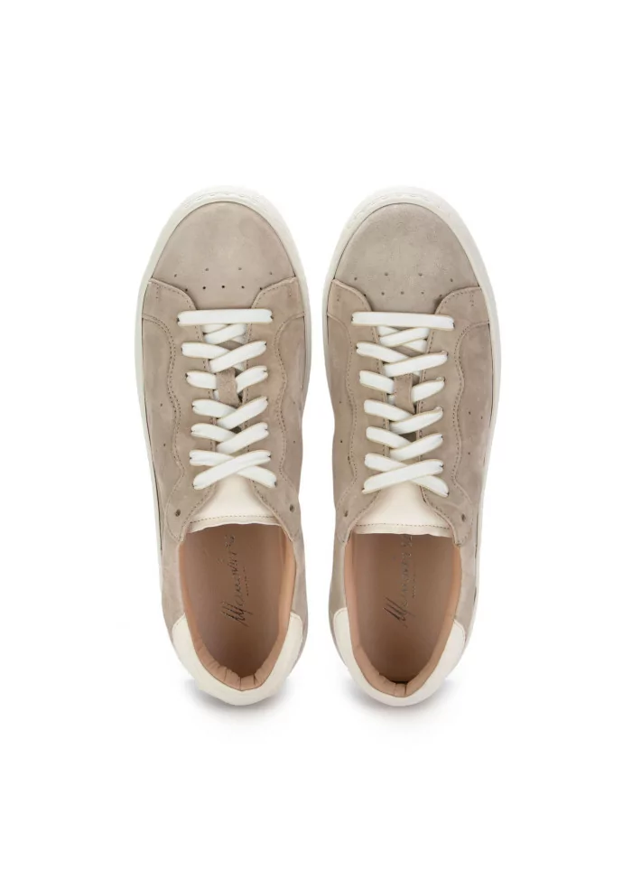 MANOVIA 52 | SNEAKERS WATER PELLE SCAMOSCIATA BEIGE Super Saving Price