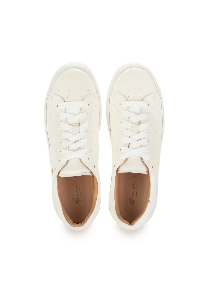 MANOVIA 52 | SNEAKERS WATER PELLE SCAMOSCIATA BIANCO Ultimi tre giorni