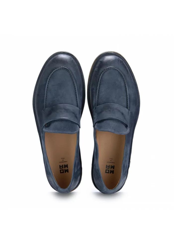MOMA | MOCASSINI OLIVER WATER SCAMOSCIATO BLU NAVY Discount Store per i nuovi prodotti