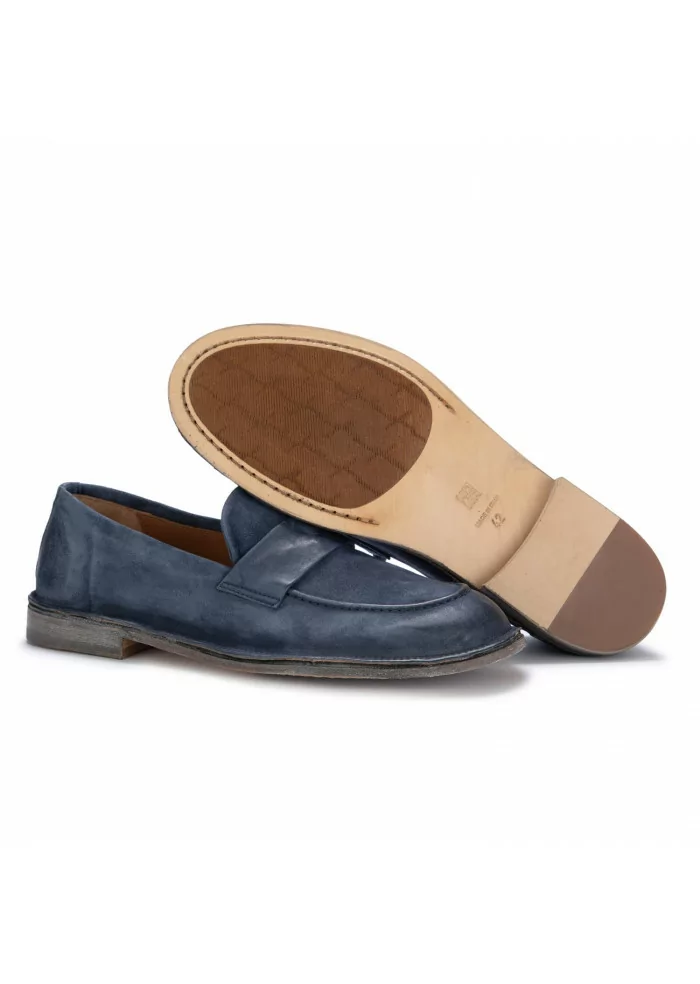 MOMA | MOCASSINI OLIVER WATER SCAMOSCIATO BLU NAVY Discount Store per i nuovi prodotti