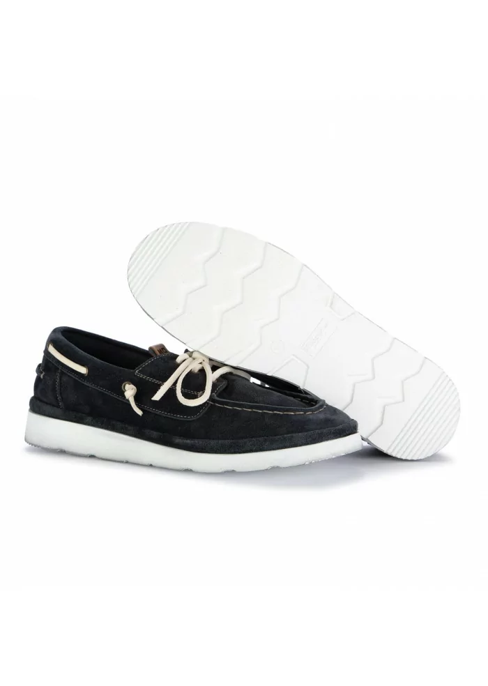 MOMA | SCARPE BASSE YACHT SCAMOSCIATO BLU NAVY Super sconto