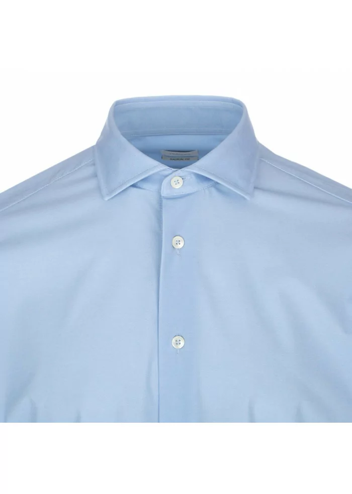 TRAIANO | CAMICIA ROSSINI RADICAL FIT AZZURRO Black Friday Prezzi