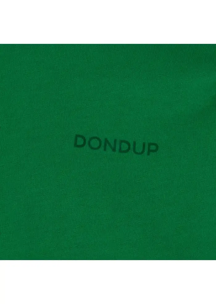 DONDUP | FELPA REGULAR LOGO VERDE Sconti questo mese