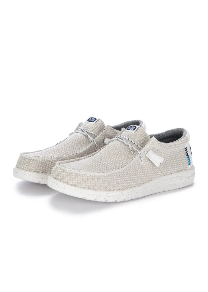 HEY DUDE | SCARPE BASSE WALLY SPORT MESH BIANCO Spedizione Gratuita