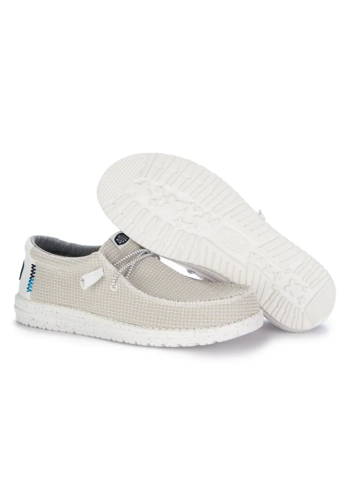 HEY DUDE | SCARPE BASSE WALLY SPORT MESH BIANCO Spedizione Gratuita