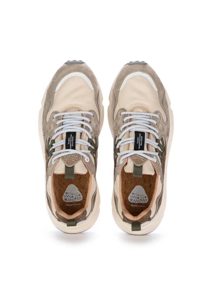 FLOWER MOUNTAIN | SNEAKERS YAMANO 3 BEIGE MARRONE Pezzi Unici