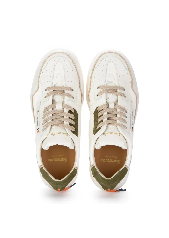 BARRACUDA | SNEAKERS EARVING BIANCO BEIGE VERDE Soddisfazione Garantita