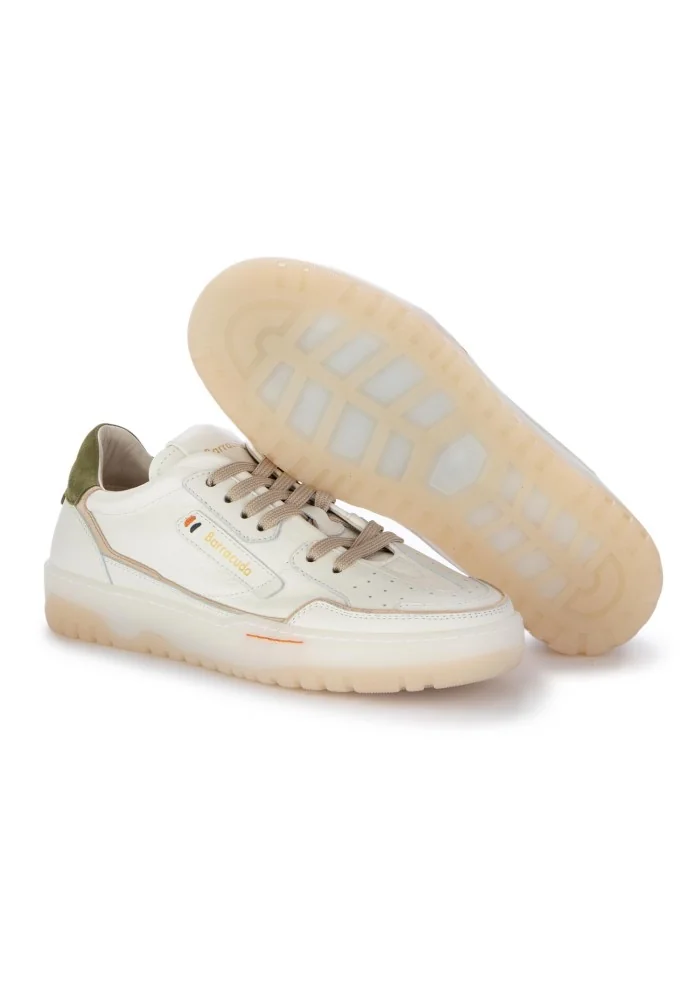 BARRACUDA | SNEAKERS EARVING BIANCO BEIGE VERDE Soddisfazione Garantita