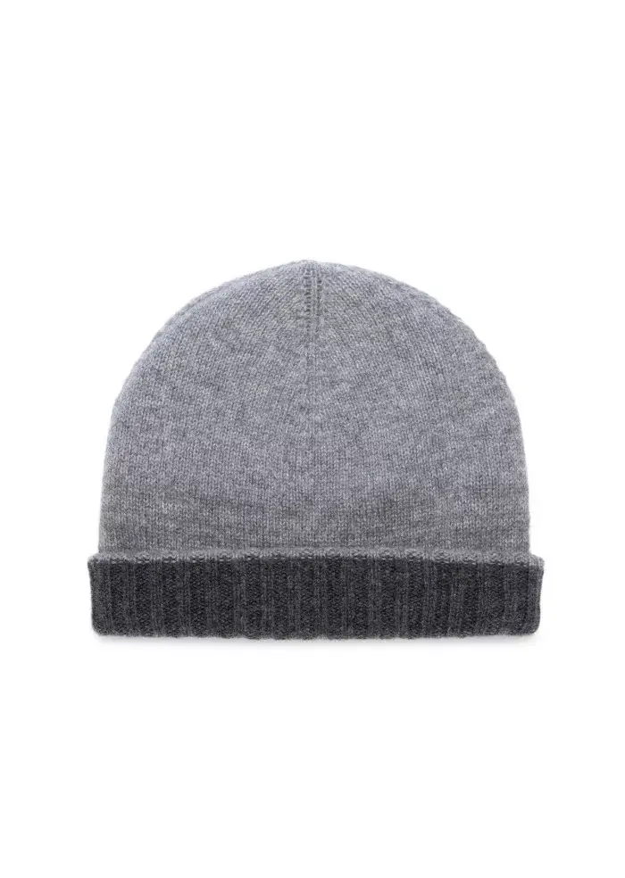 RIVIERA CASHMERE | BERRETTO DOUBLEFACE GRIGIO Fino Al -60%