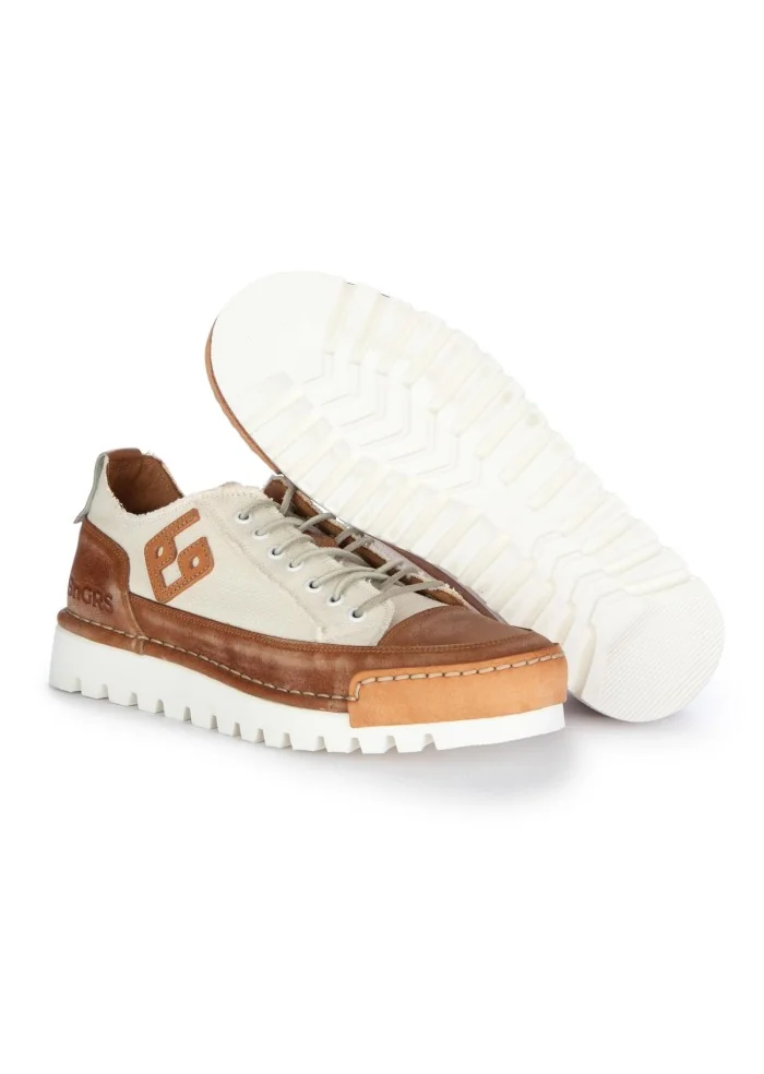 BNG REAL SHOES | SNEAKERS LA NOCCIOLA BIANCO MARRONE Vendite Flash