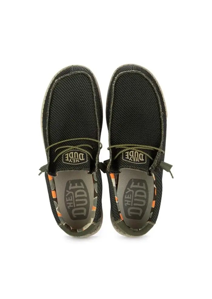 HEY DUDE | SCARPE BASSE WALLY SOX STITCH VERDE Grande vendita