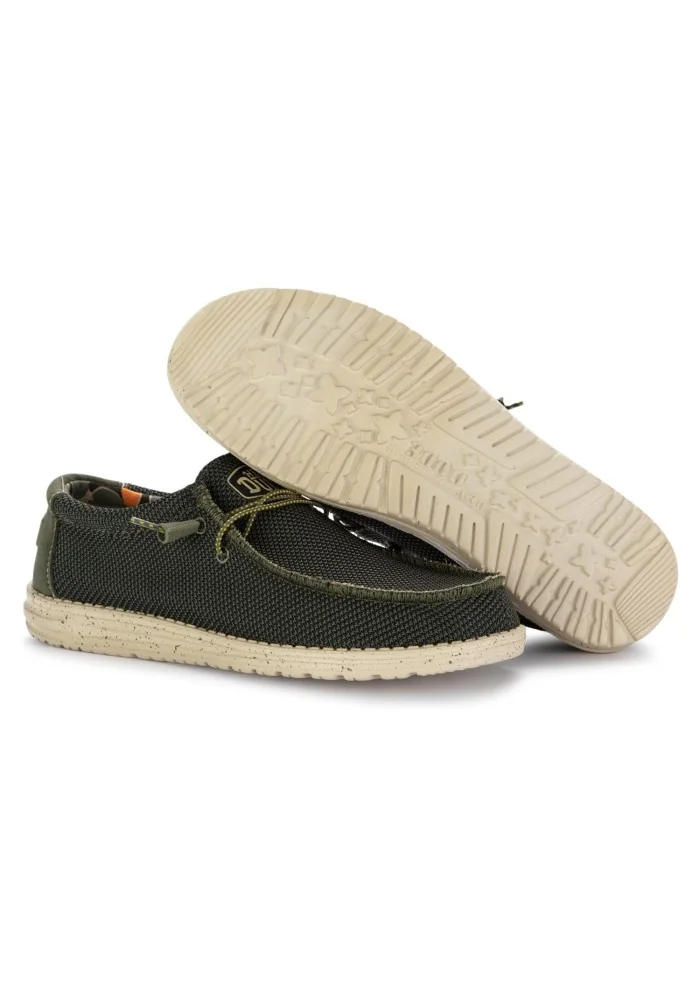 HEY DUDE | SCARPE BASSE WALLY SOX STITCH VERDE Grande vendita