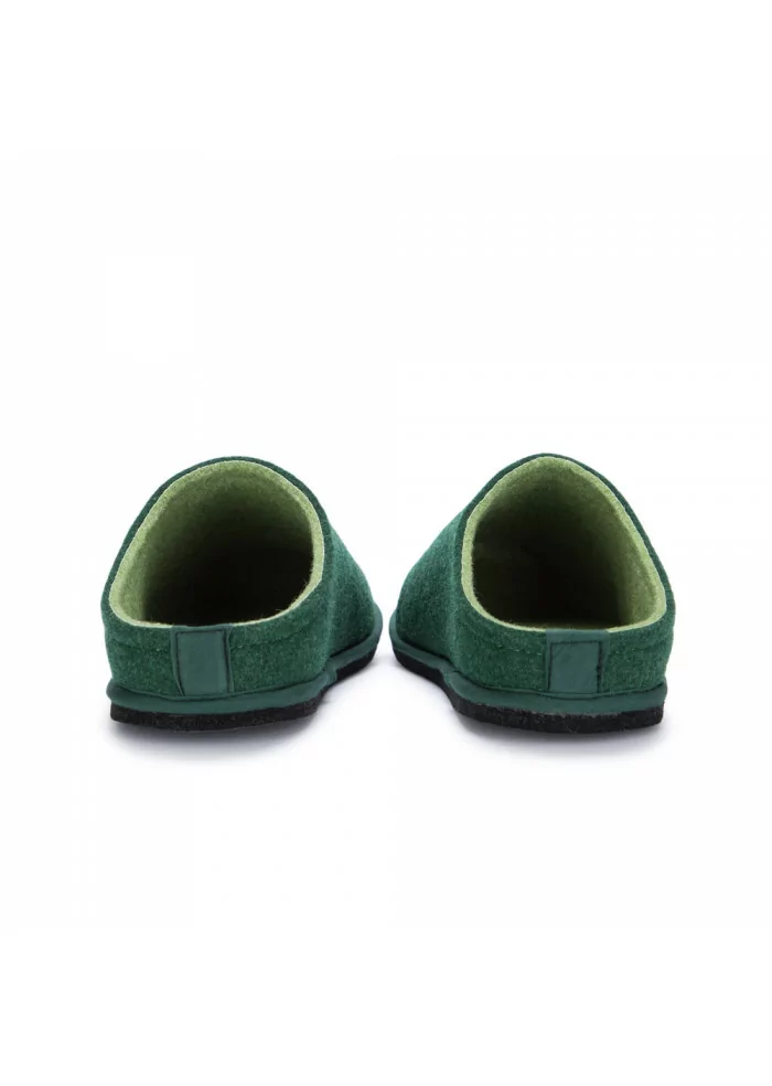 LÖWENWEISS | PANTOFOLE IN LANA COTTA VERDE Shopping online
