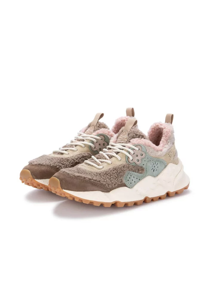 FLOWER MOUNTAIN | SNEAKERS KOTETSU TEDDY MARRONE ROSA Smaltimento dello stoccaggio