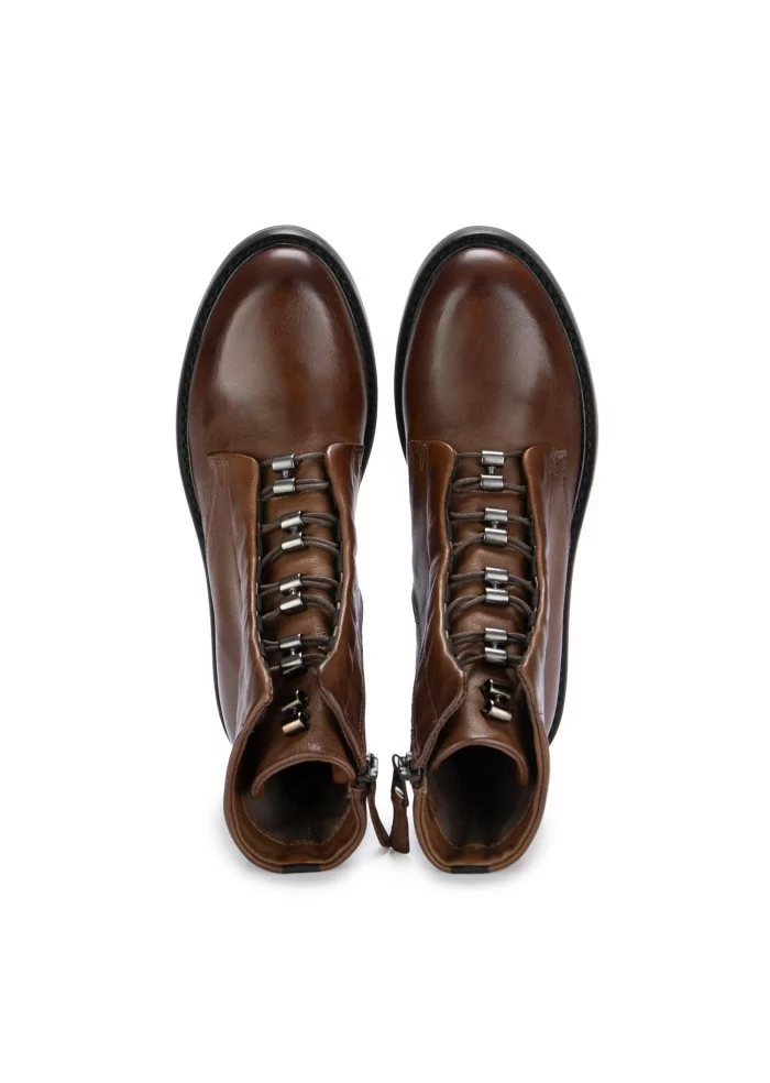 MJUS | STIVALETTI ALLACCIATI ZIP PELLE MARRONE Offerta migliore